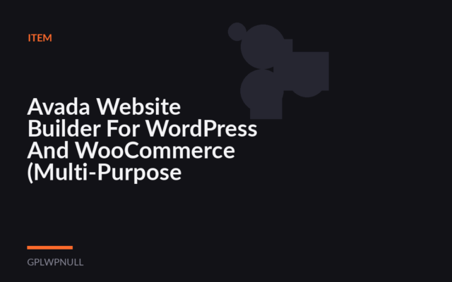 Avada Website Builder For WordPress And WooCommerce (Multi-Purpose WordPress Theme)