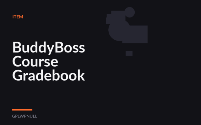 BuddyBoss Course Gradebook