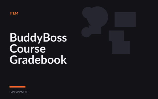 BuddyBoss Course Gradebook