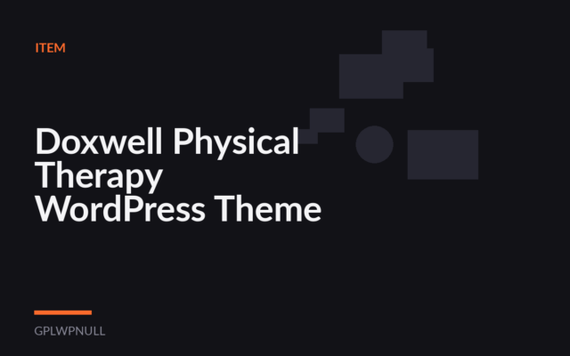 Doxwell Physical Therapy WordPress Theme