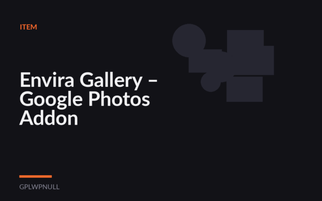 Envira Gallery – Google Photos Addon