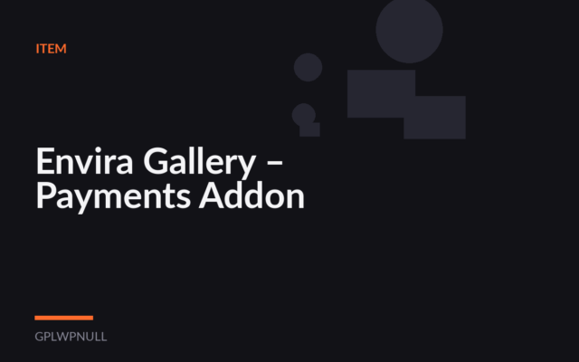 Envira Gallery – Payments Addon