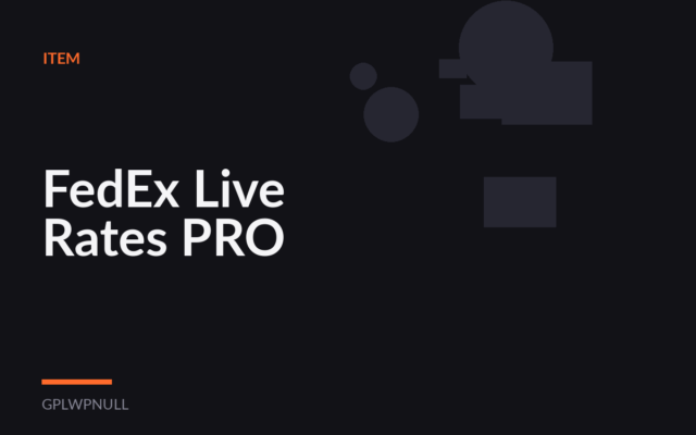FedEx Live Rates PRO