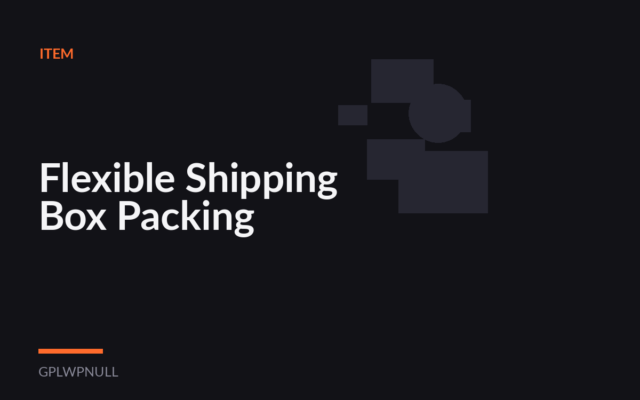 Flexible Shipping Box Packing
