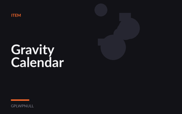 Gravity Calendar