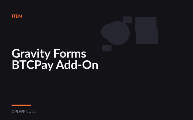 Gravity Forms BTCPay Add-On