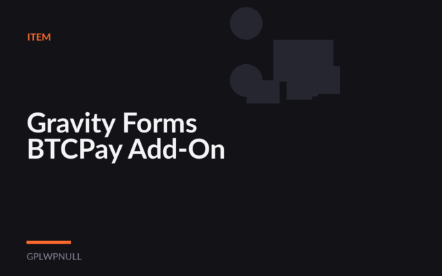 Gravity Forms BTCPay Add-On