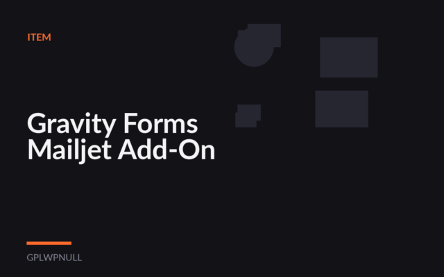 Gravity Forms Mailjet Add-On
