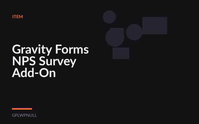 Gravity Forms NPS Survey Add-On