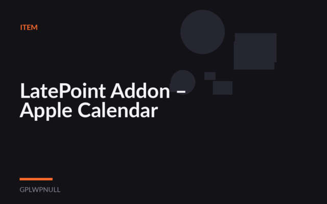 LatePoint Addon – Apple Calendar