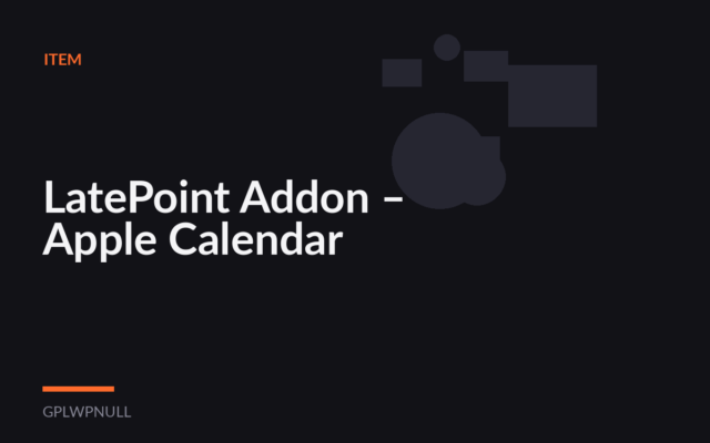 LatePoint Addon – Apple Calendar