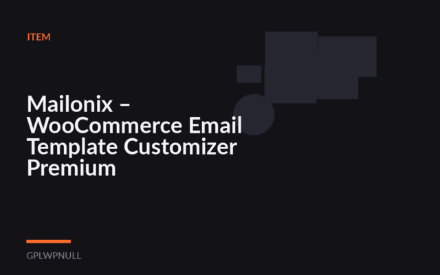 Mailonix – WooCommerce Email Template Customizer Premium