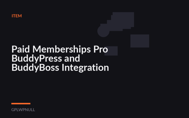 Paid Memberships Pro BuddyPress and BuddyBoss Integration