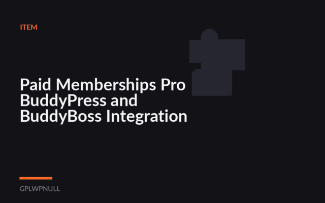 Paid Memberships Pro BuddyPress and BuddyBoss Integration