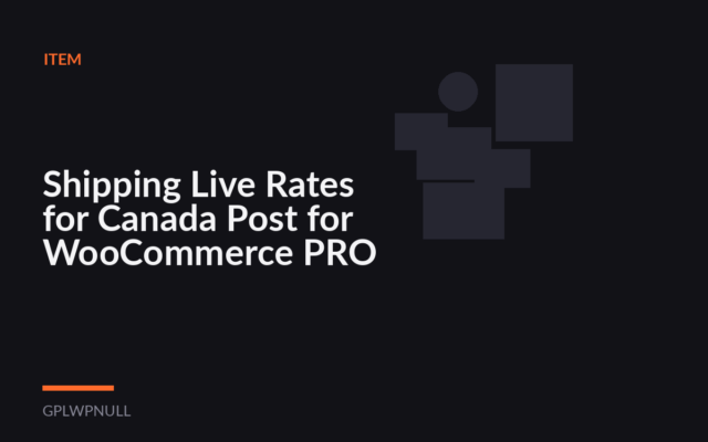Shipping Live Rates for Canada Post for WooCommerce PRO