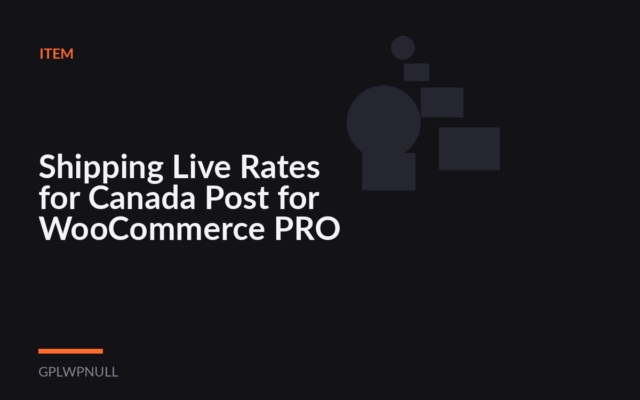 Shipping Live Rates for Canada Post for WooCommerce PRO