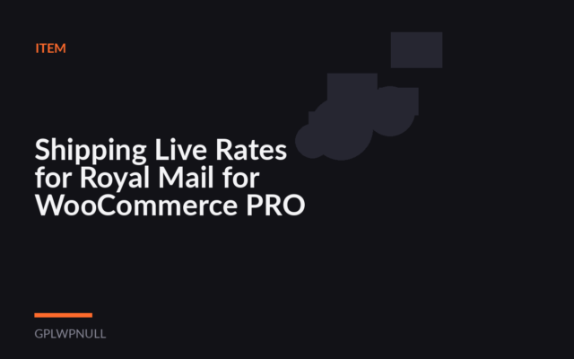 Shipping Live Rates for Royal Mail for WooCommerce PRO