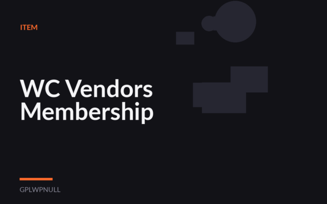 WC Vendors Membership