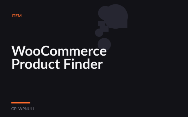 WooCommerce Product Finder