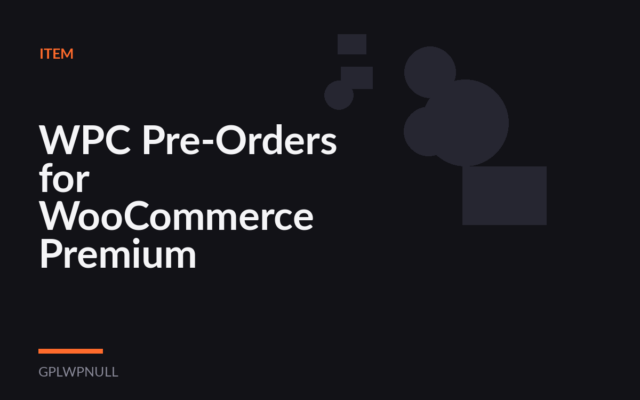 WPC Pre-Orders for WooCommerce Premium