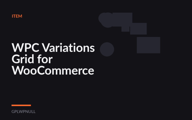 WPC Variations Grid for WooCommerce